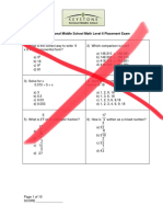 Placement Test