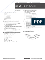 Think - l2 - Unit 6 - Vocabulary - Basic