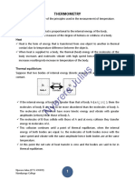 Heat Thermometric Advanced Level Physics Notes