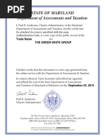 Green White Group - Trade Name Registration