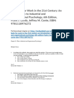 Test Bank For Work in The 21st Century An Introduction To Industrial and Organizational Psychology 6th Edition Frank J Landy Jeffrey M Conte Isbn 9781118976272