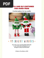 My Crochet Wonders Santa - and - Elf - Costumes - For - Hugo - Frog