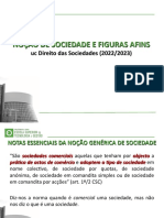 Noção de Sociedade e Figuras Afins