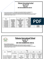 Date Sheet - 2023-24 6th - 12th