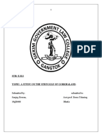 Sub: E.H.S Topic: A Study On The Struggle of Gorkhaland