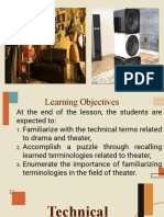 Technical Theater Vocabulary