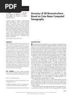 Accuracy of 3D Reconstructions