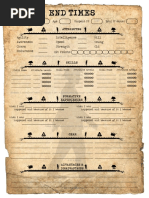 End Times ORC Character Sheets