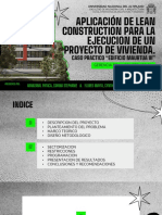 Aplicación de Lean Construction para La Ejecucion de Un Proyecto de Vivienda