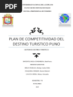 Propuesta de Plan de Competitividad Turistica de La Region de Puno