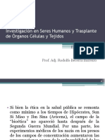 Investigación en Seres Humanos y Transplante de Organos