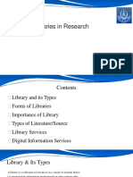 Use of Libraries