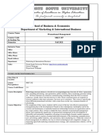 MKT 337 Course Outline