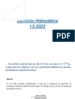 Ejercicios Hidrostatica 2023 1-S