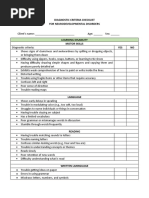 Learning Disabilities-Checklist (Example)