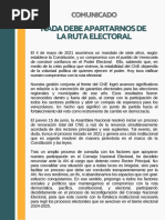 Comunicado de Renuncia Al CNE de Rector Roberto Picón