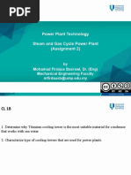 Steam Gas Turbine 2 Assignment (18%)