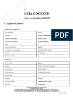 GuiaDocente - Algebra Lineal I