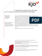 Correction of Late Adolescent Skeletal Class III Using The Alt-RAMEC Protocol and Skeletal Anchorage