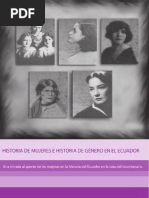 Historia de Mujeres e Historia de Genero en El Ecuador