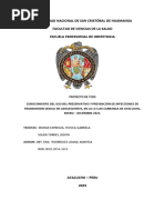 Conocimiento Del Uso Del Preservativo y Prevención de ITS en Adolecentes