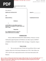 Suit1NOT ASSIGNED Heritage Foundation Et Al V Alvin Bragg PETITION 1