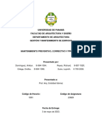 G8 - Mantenimiento Preventivo, Correctivo y Proyectivo - Domínguez, Ortega, Reyes, Suira.