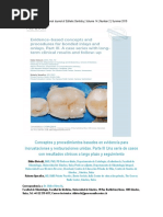 Conceptos y Procedimientos Basados en Evidencia para Incrustaciones y Restauraciones Unidos. Parte III Una Serie de Casos Con Resultados Clínicos A Largo Plazo y Seguimiento 3 PDF