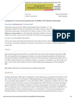 Management of Raised Intracranial Pressure in Children With Traumatic Brain Injury - PMC