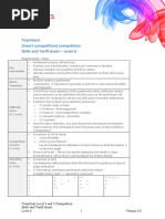 TeamGym Level 6 and 5 Competition Template - Skills and Tariff Sheet Level 6 v6.0