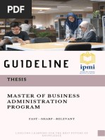 Mba Thesis Guideline 2