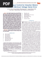 Direct Torque Control For Induction Motors Based On Minimum Voltage Vector Error