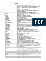 Characterization Adjectives Short