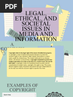 Legal, Ethical, and Societal Issues in Media and Information