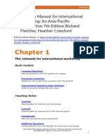 Solution Manual For International Marketing An Asia Pacific Perspective 7th Edition Richard Fletcher Heather Crawford