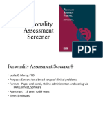 Personality Assessment Screener