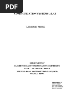 Communication Systems-2 Lab Experiments-1,2,3