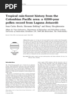 3 - Tropical Rain-Forest History From The Colombian Pacific Area A 4200-Year Pollen Record From Laguna Jotaordó