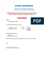 Industrial Maderera Proforma 2022