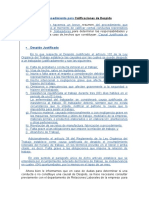 Procedimiento para Calificaciones de Despido