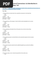 Test Bank For Discovering Behavioral Neuroscience An Introduction To Biological Psychology 3rd Edition