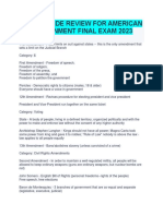 Study Guide Review For American Government Final Exam 2023