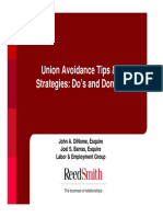 Union Avoidance Tips Strategies Dos and Don Ts