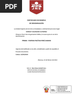 Certificado de Reserva de Denominacion 0004