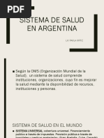 Sistema de Salud en Argentina