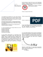 Atividade de Física - Energia Mecânica e Conservação Da Energia