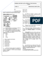 Lista de Exercicios 2 - Fisica 1