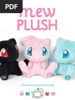 Mew Plush Sewing Pattern