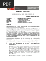 Jurisprudencia Del Tribunal Registral Prescripcion Adquisitiva