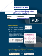 Reversed Carnot & VCR Cycle Part II